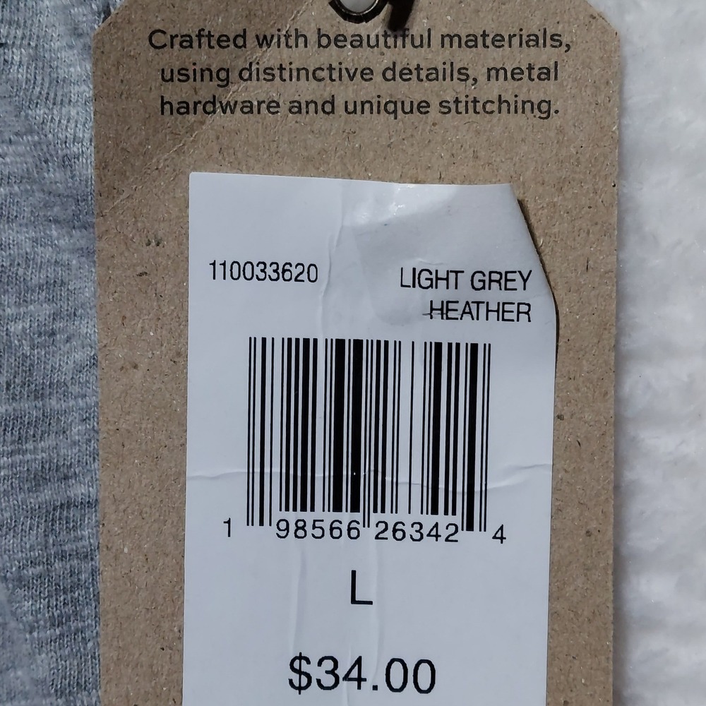 Frye and Co Graphic T-Shirt Mens Large Light Grey Heather New USA Flag Americana - Picture 9 of 9